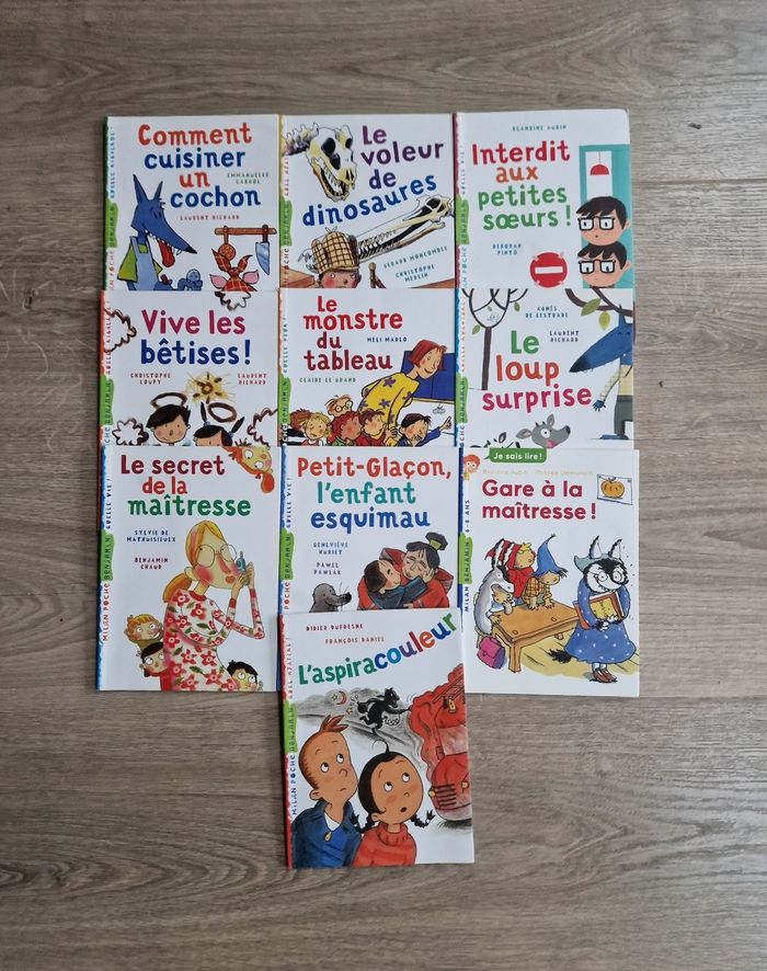 Lot de 10 livres cp milan benjamin