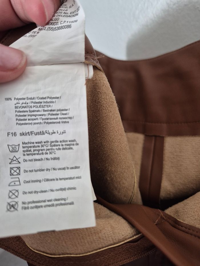 Magnifique jupe marron taille 40 en polyester - photo numéro 6