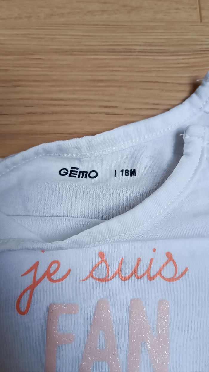 Robe salopette Mango et t-shirt 18 mois - photo numéro 7