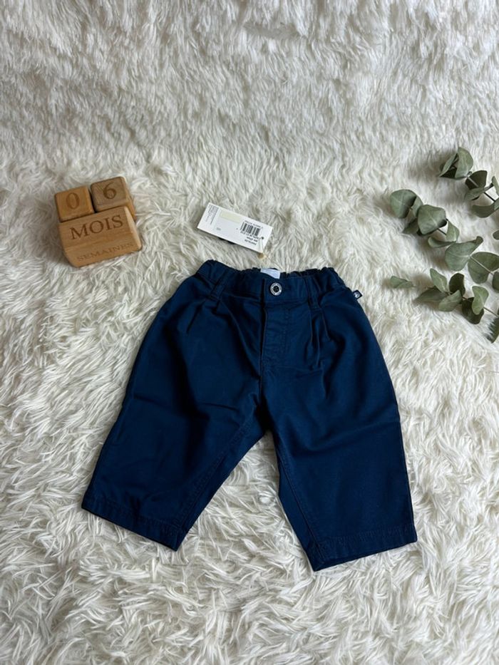 Pantalon petit bateau bleu marine taille 6 mois