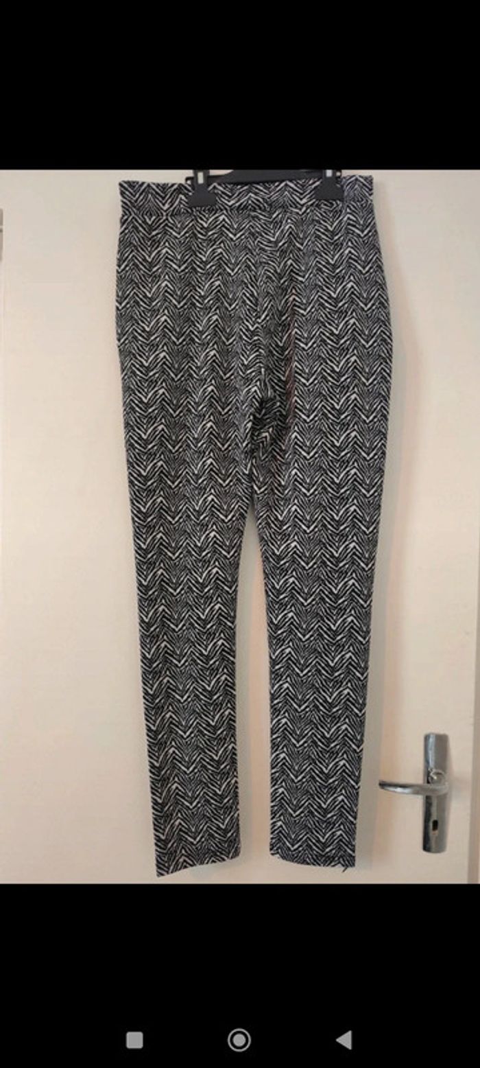 Legging zébré noir et blanc taille XL/XXL - photo numéro 2
