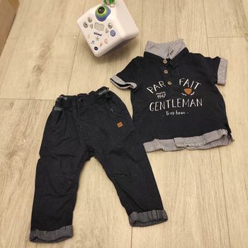 Ensemble Polo pantalon 6 mois 🤠