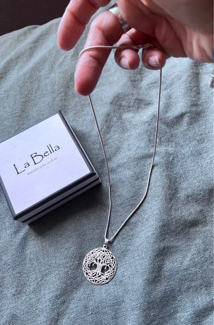 Collier celtique arbre de vie en argent sterling - photo numéro 4