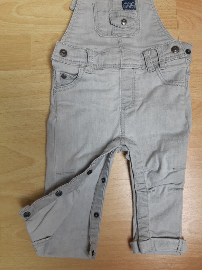 Salopette jeans gris Tape à l'oeil 6 mois TBE - photo numéro 4