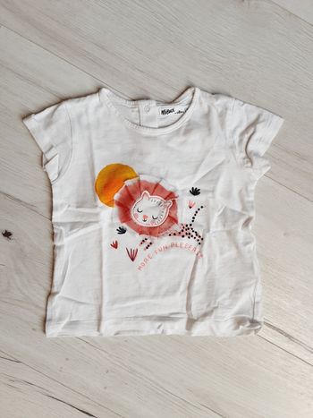 Vêtement bébé fille tee-shirt manches courtes Gémo 18 mois