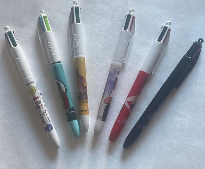 Lot 6 Stylos BIC 4 Couleurs Fragonard Grasse Édition Limitée Neufs Collector France