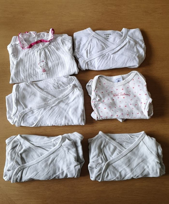 Lot 6 bodies manches longues