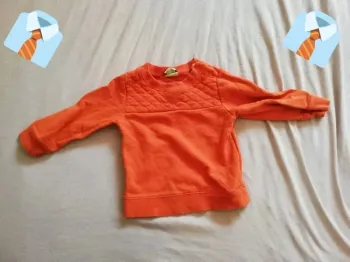 Gilet Orange "Tape à l'Oeil" - Taille 18 Mois