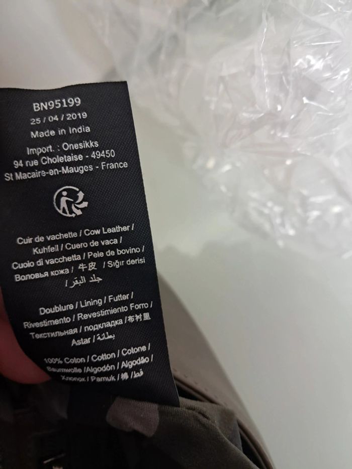 Ikks sac à main PLUM bandoulière cuir vachette neuf - photo numéro 17