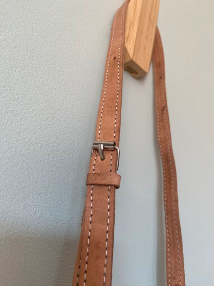 Petit sac en osier tressé et cuir - photo numéro 4