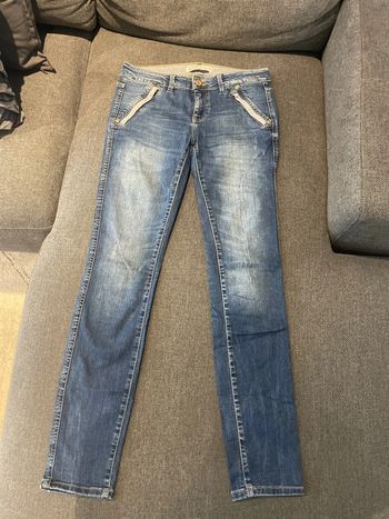Jeans bleu slim Zara