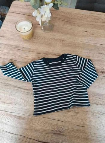 Pull  léger marinière 6/9  mois