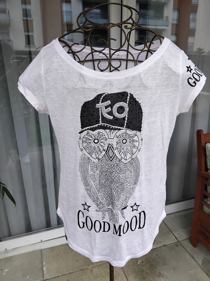 T-shirt motif hibou