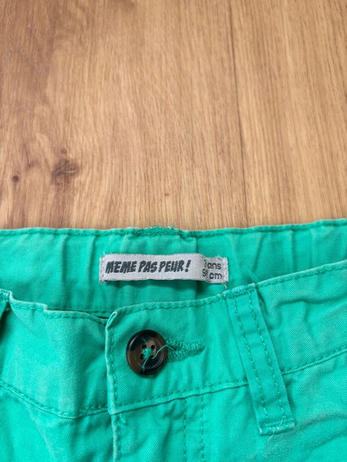 Short vert Même Pas Peur 3 ans - photo numéro 3