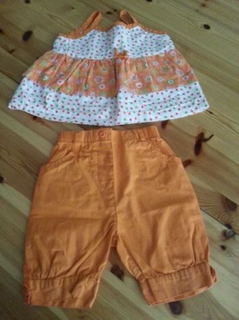 Ensemble fille 18 mois débardeur pantalon