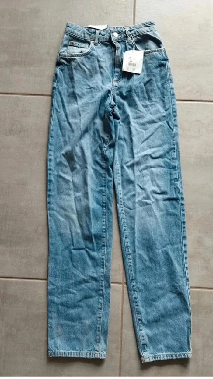 Jeans  straight taille  24/32  never  denim - photo numéro 3