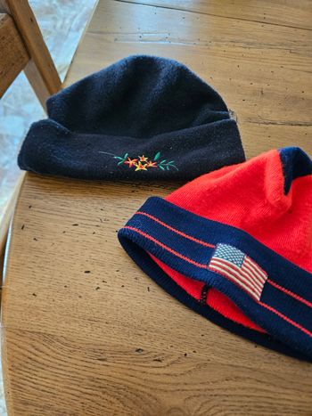 Lot de 2 bonnets