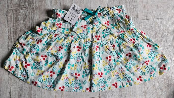 Jupe été fleurie neuve okaidi 4 ans