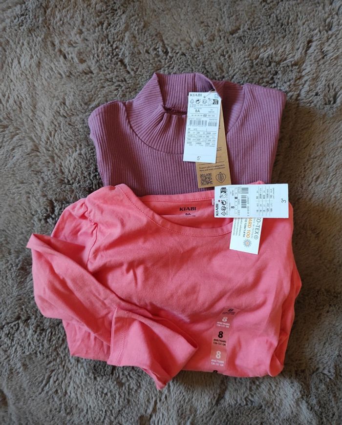 T-shirts manches longues, Kiabi, 8 ans