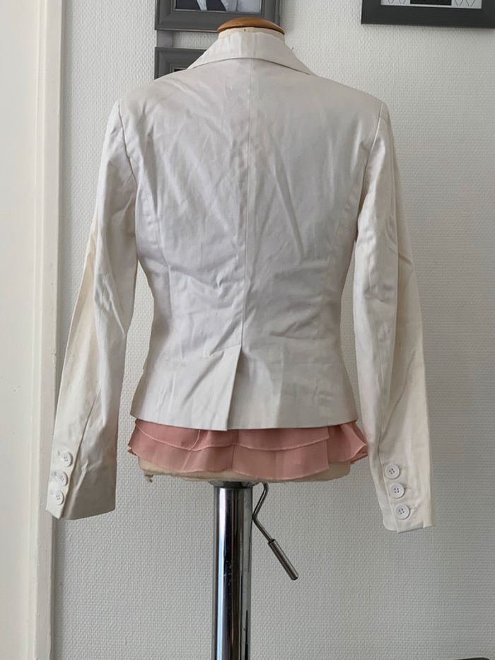 Veste tailleur / Blazer blanche 36 - photo numéro 3