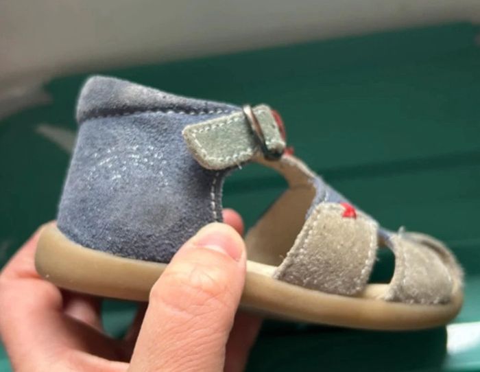 👣 Sandales bébé cuir – Taille 19 – Gémo - photo numéro 4