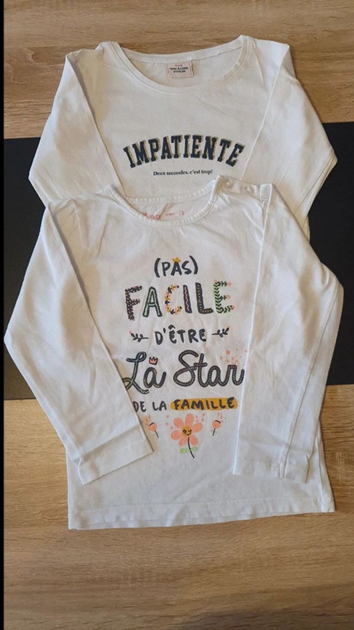 Lot de 2 tee-shirts manches longues 3 ans