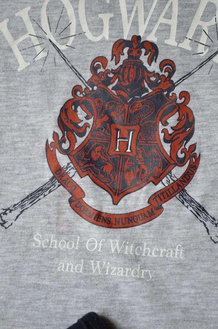 pyjamas deux pièces Harry Potter gris et marine taille 7 ans / 122 cm - photo numéro 3