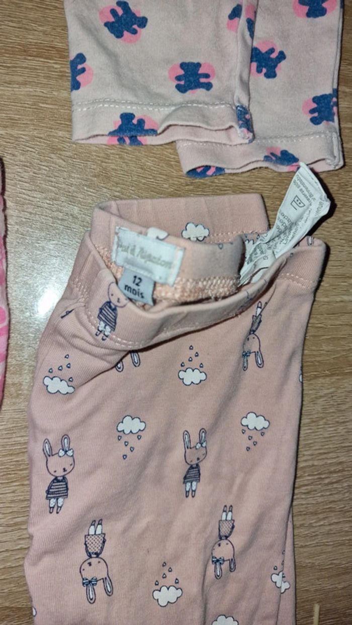 Lot de 4 legging 12 mois - photo numéro 2