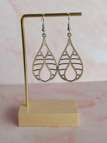Boucles d'oreilles en bois