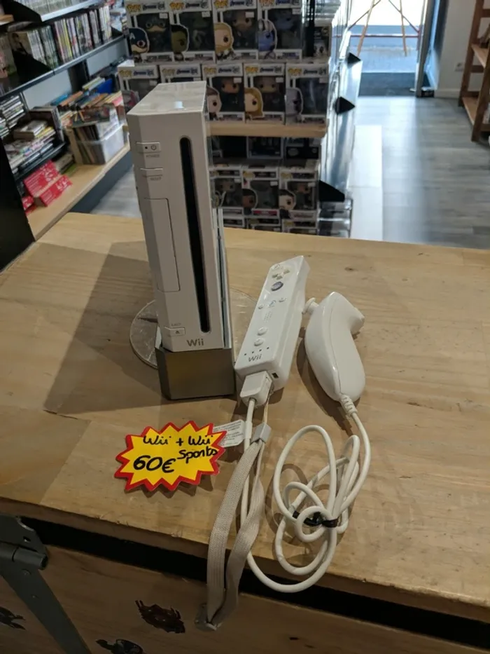 Nintendo Wii Blanche + Wiimote, Nunchuk & Wii Sports