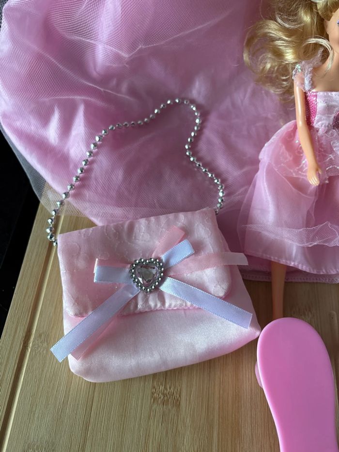 Déguisement fille princesse avec poupée 3-6ans - photo numéro 7