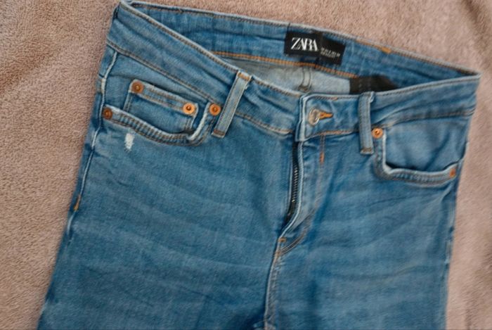 Jean troué zara t xs - photo numéro 3