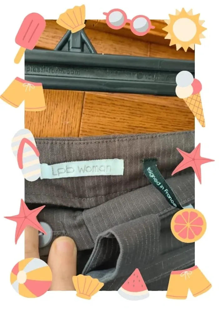 Pantalon carotte à rayures 42 - photo numéro 5