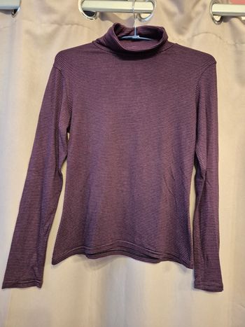 Tee-shirt col roulé fille