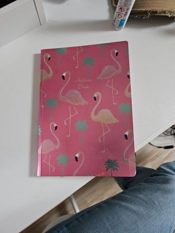 Carnet de adresses flaments roses