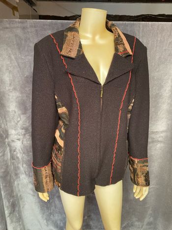 Blazer en laine noir avec motifs  Christine Laure taille 46