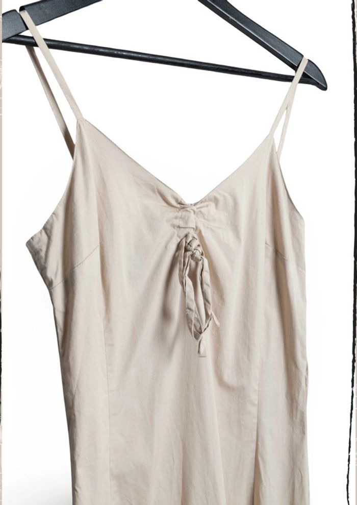 Robe longue asymétrique beige Pecca Taille 40 - photo numéro 4