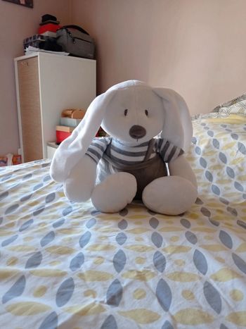 Peluche lapin chic