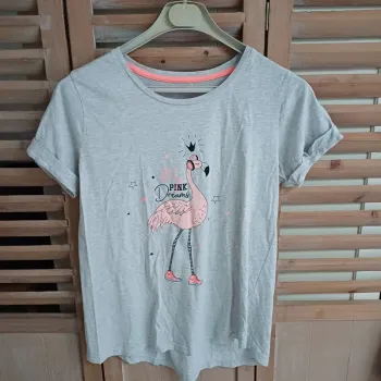 Haut de pyjama gris à motif femme taille 40 /42