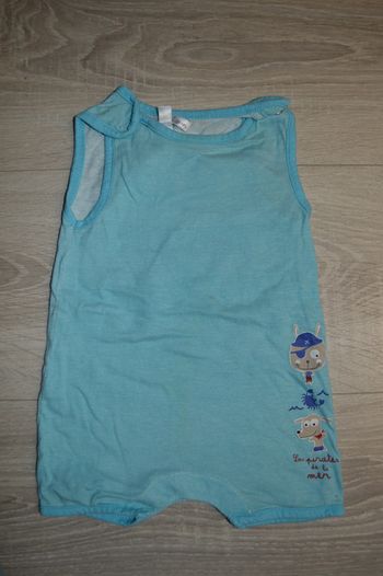 Barboteuse Kitchoun 1 mois Les pirates de la mer