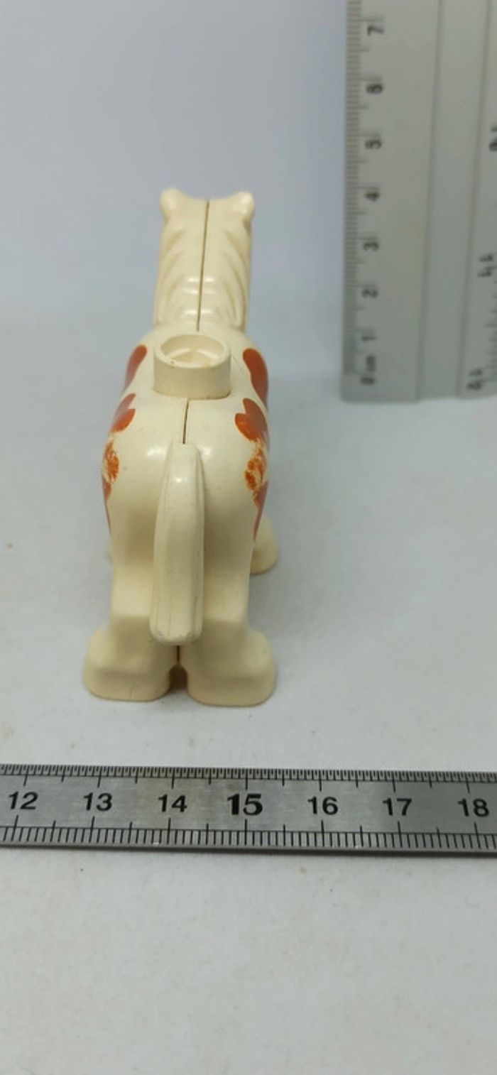 Poney blanc et marron lego duplo - photo numéro 3