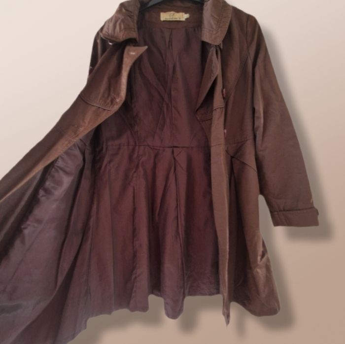 Magnifique manteau long marron - Sublim's - Taille L - photo numéro 2