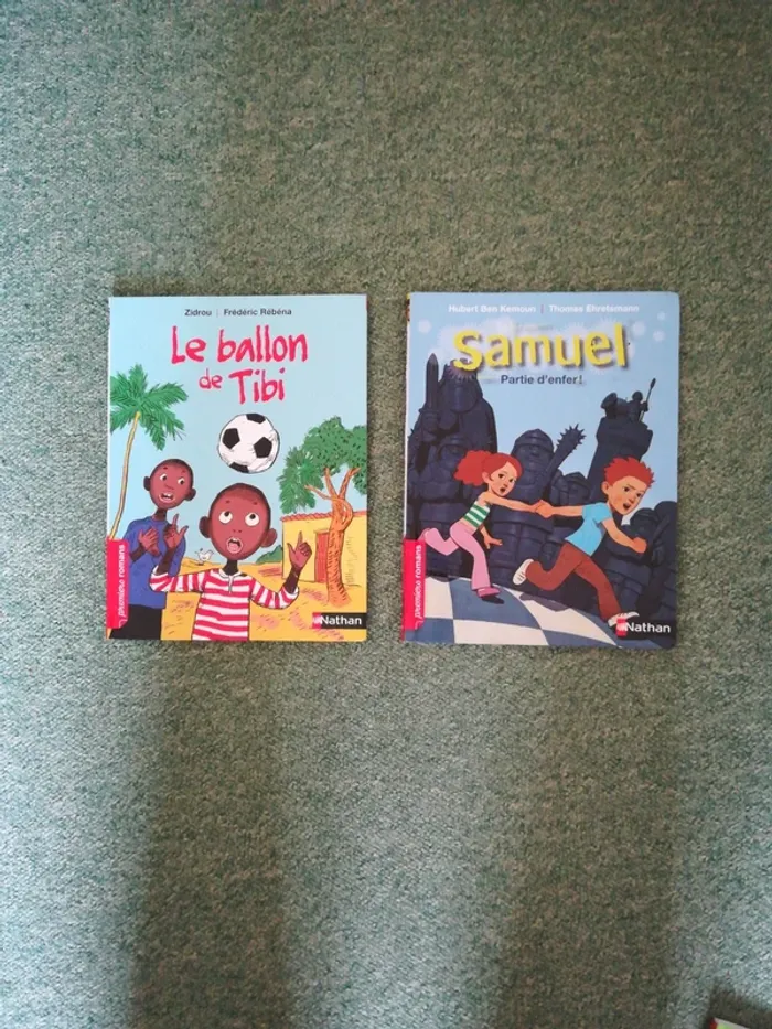 Lot de 2 romans "Mes premiers romans" édition Nathan