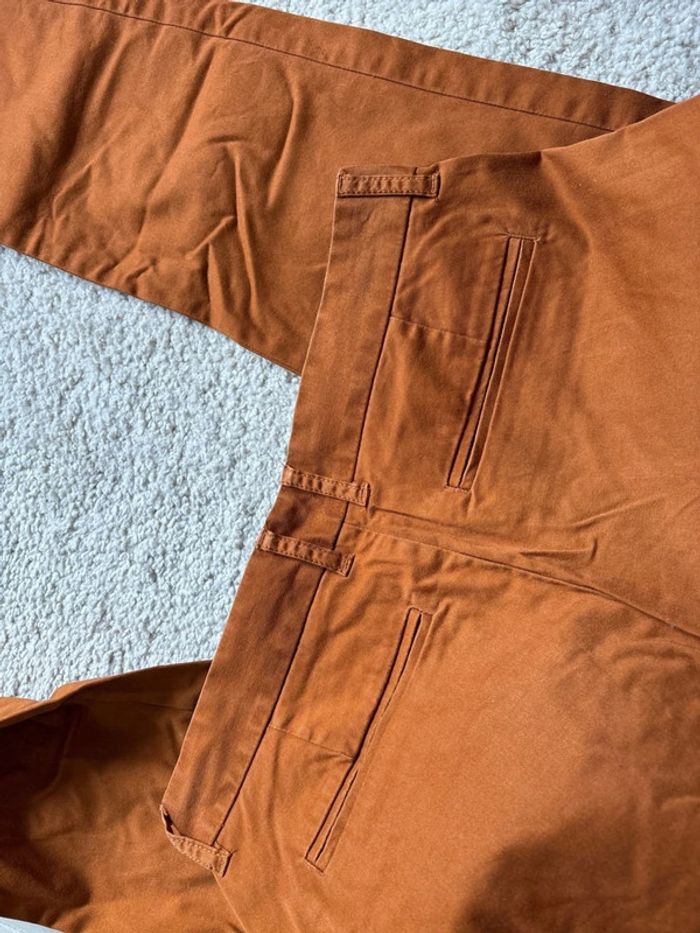 Chino marron orangé slim taille 38 - photo numéro 7
