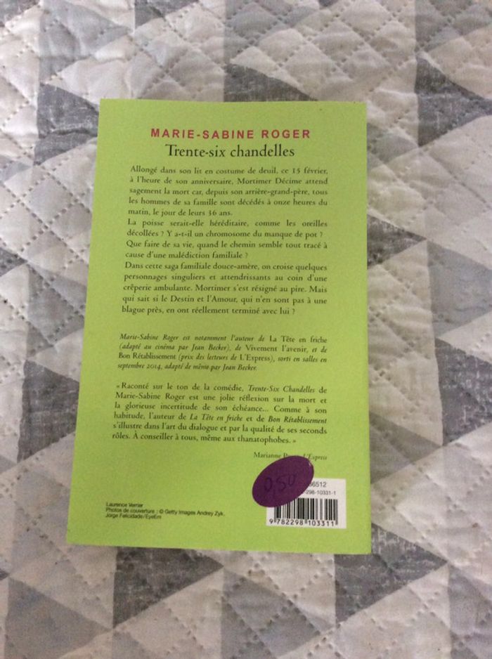 #trente six chandelles Marie Sabine Roger - photo numéro 3