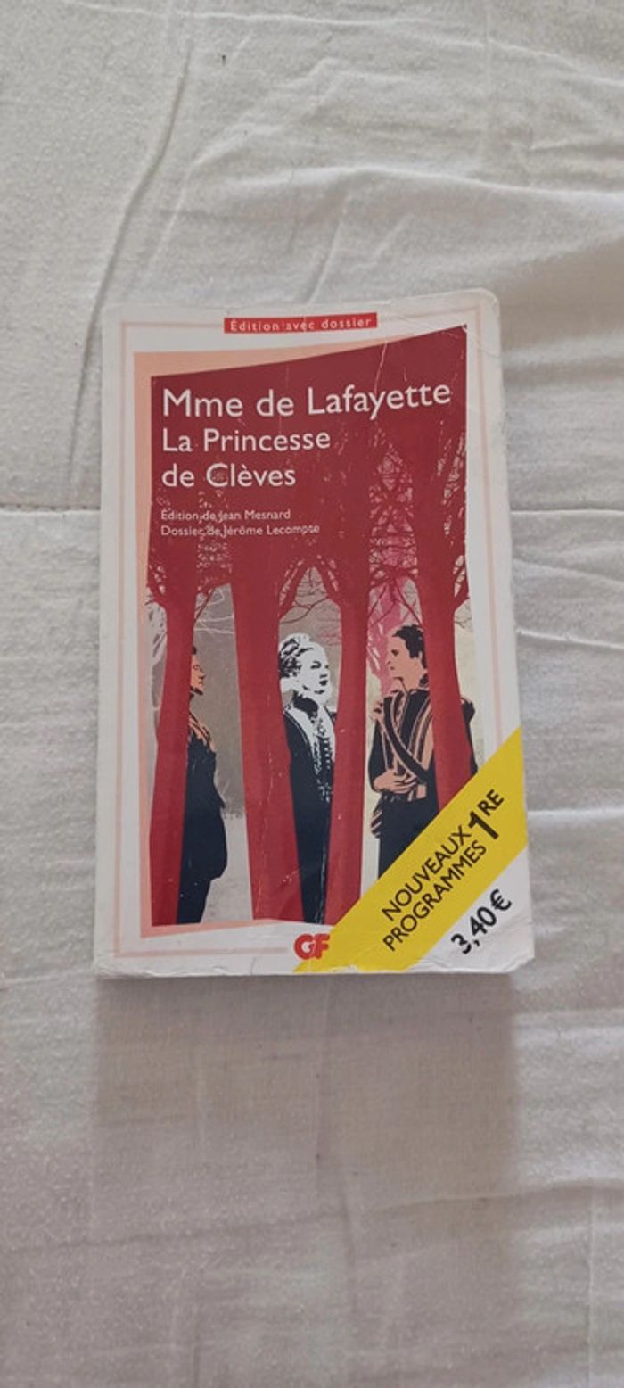 Livre Mme de Lafayette La princesse de Clèves