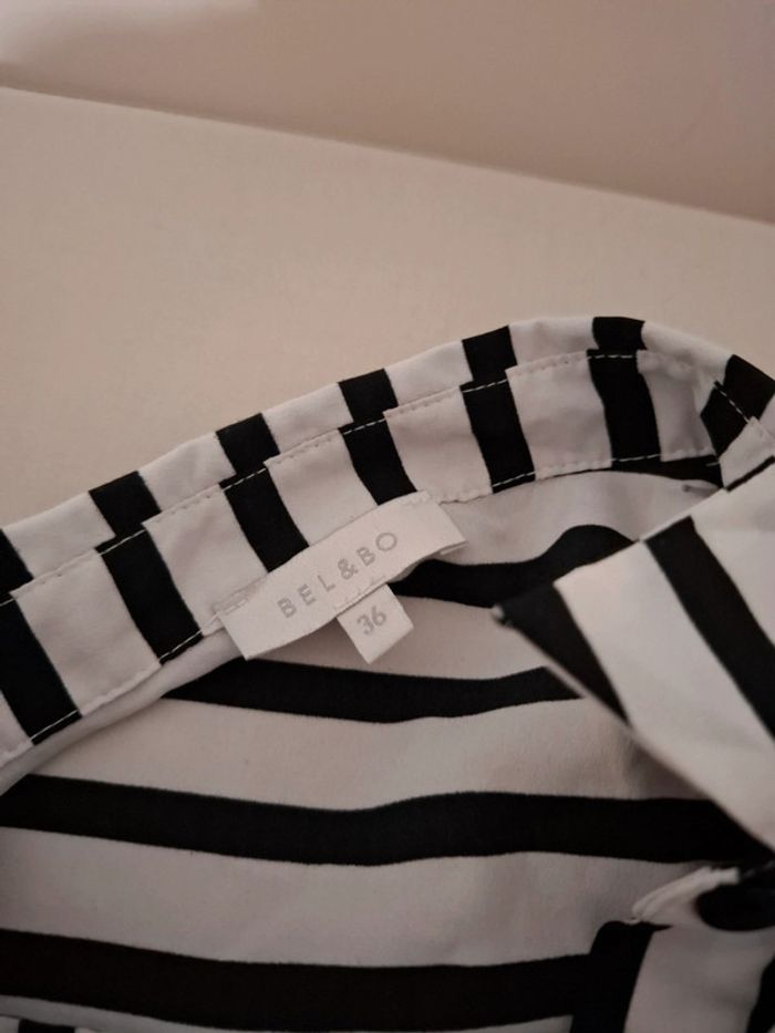 Chemise longue rayée Bel & Bo taille S 36 - photo numéro 14