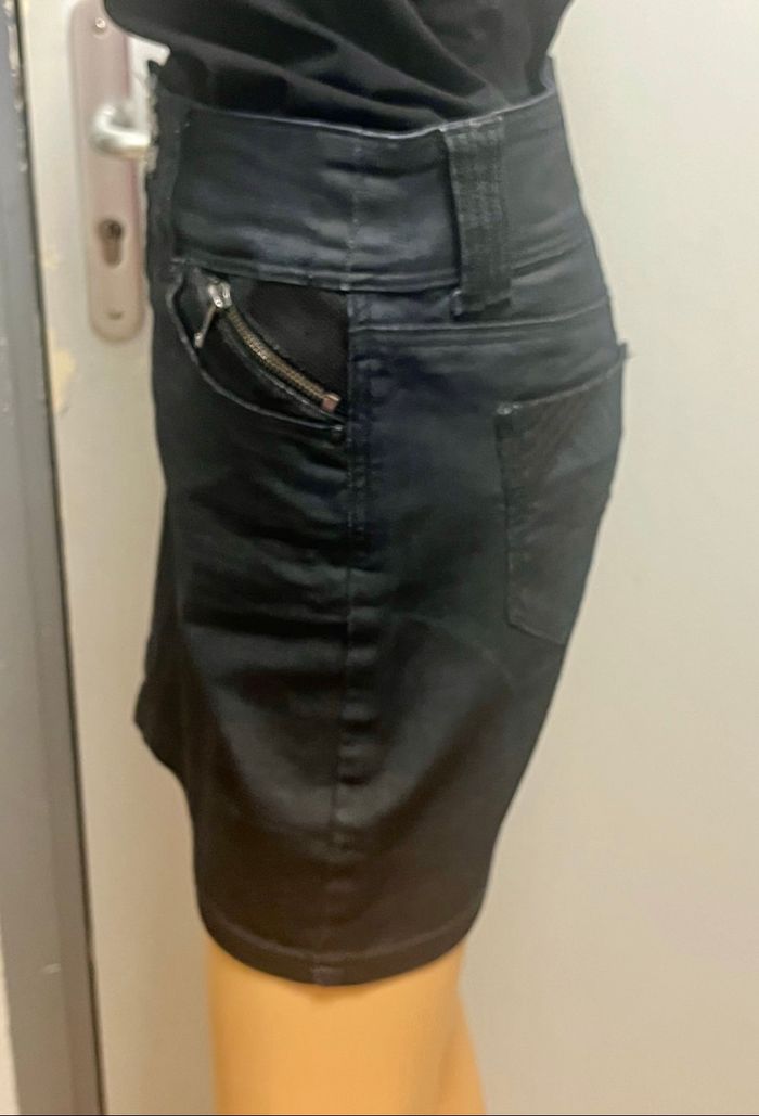 Jupe en jean noire LMV - photo numéro 4