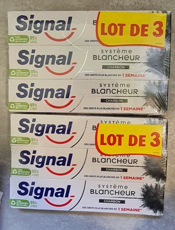 Lot de 6 dentifrices signal blancheur