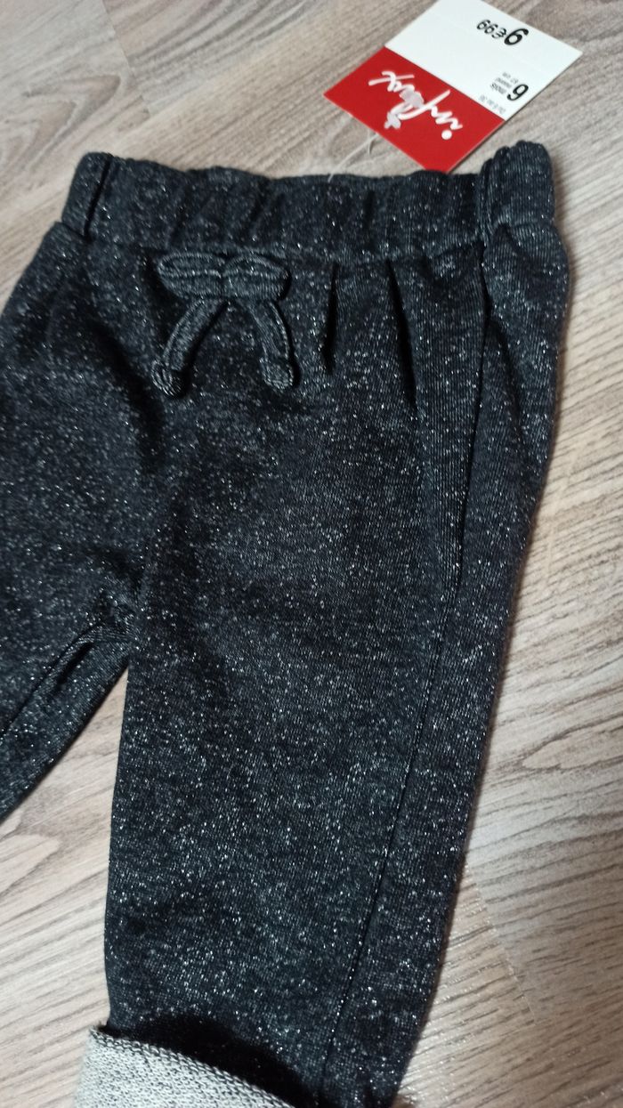 Legging pantalon fille 6 mois pailette - photo numéro 2